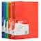 JAM Paper 0.75" Mixed Colors Glass Twill Plastic 3-Ring Binders, 4ct.